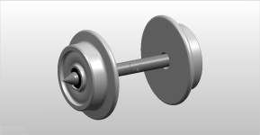NPE NZ33255 - H0 Scheibenradsatz - Ø 10 mm (Schmal AZ12,6)